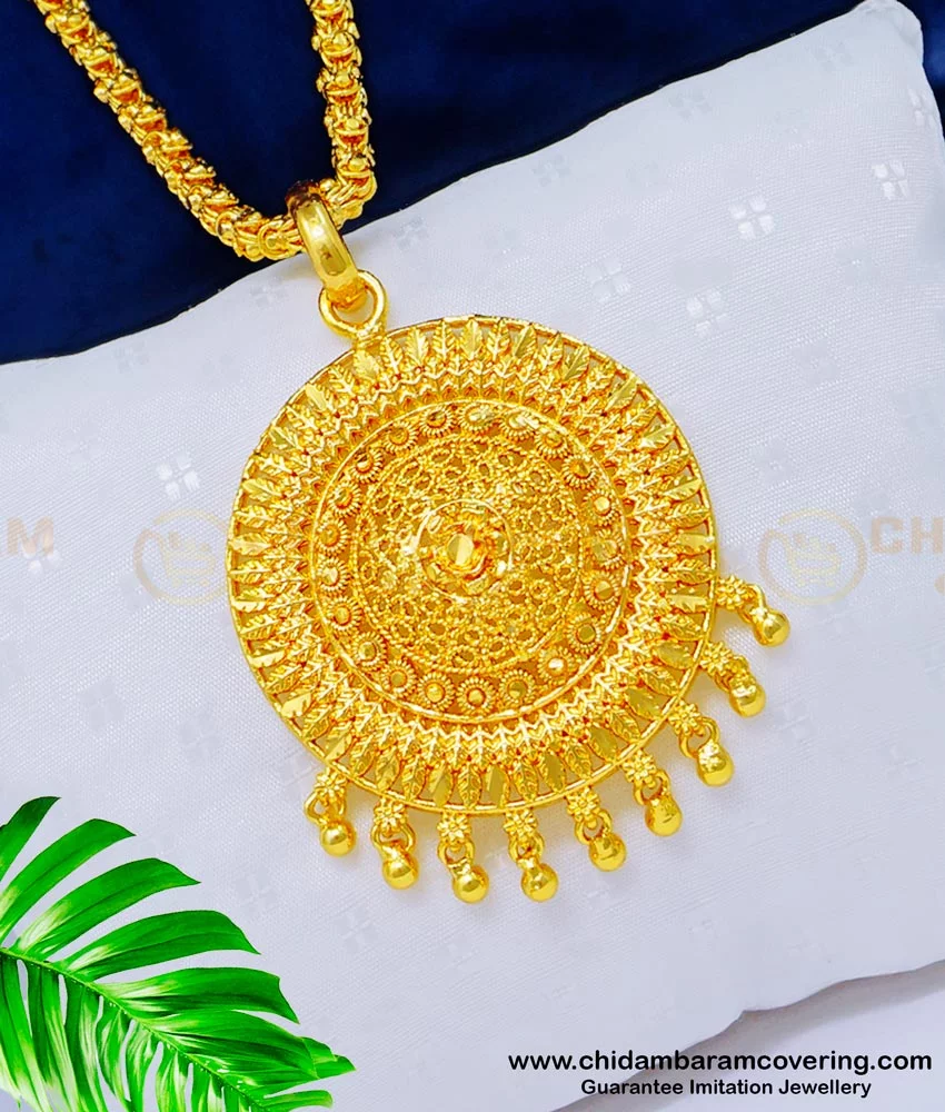 Plain gold deals pendant